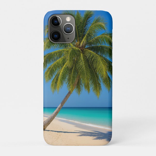 Coques Case-Mate iPhone Tropical Beach sable blanc turquoise (Dos)