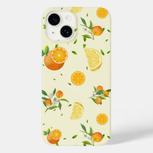 Coque Pour iPhone 14 Tropical Citrus SUMMER Orange lemon Slice