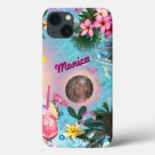 Case-Mate iPhone Case Tropical Design with your Name & Photo Case-mate i