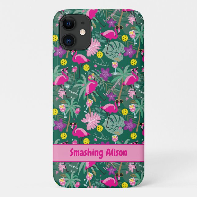 Coques Case-Mate iPhone 🤩 Tropical Party, pickleball, custom (Dos)