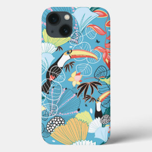 Etui iPhone Case-Mate Tropical Texture With Toucans and Hummingbirds