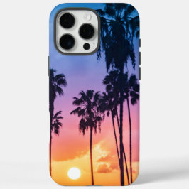 Coques iPhone 16 Pro Max Tropical Vibrant Arc en ciel Couleur Coucher de so
