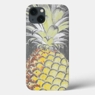 iPhone 13 Case Tropical Yellow Pinneapple on Grey