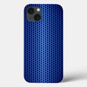 Case-Mate iPhone Case Trou métallique en acier inoxydable bleu