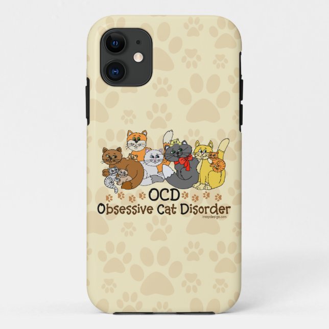 Coques Case-Mate iPhone Trouble obsessif de chats OCD (Dos)
