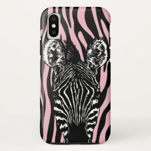 Case-Mate iPhone Case Troupeau de zèbres branchés sur rose imprimé zèbre