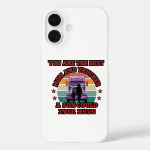 Coques iPhone 16 Trucker Mère Son Bond Famille Route Amour Design