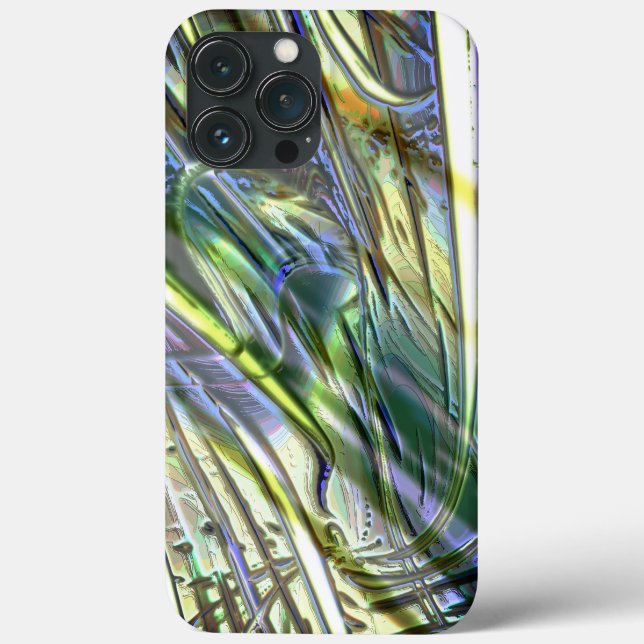 Coques Case-Mate iPhone Trucs en bambou, vert nacré doux (Verso)