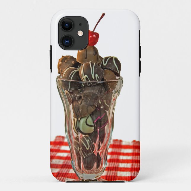 Coques Case-Mate iPhone Truffe au chocolat Sundae (Dos)