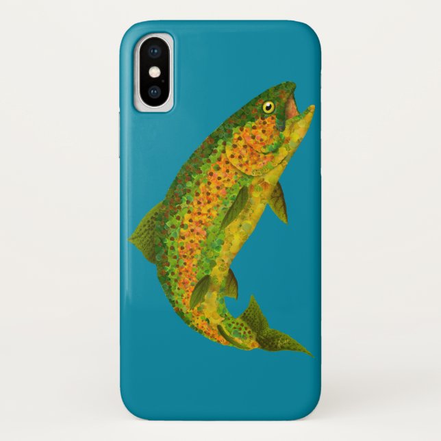 Coques Case-Mate iPhone Truite arc-en-ciel feuille Aspen 4 (Dos)