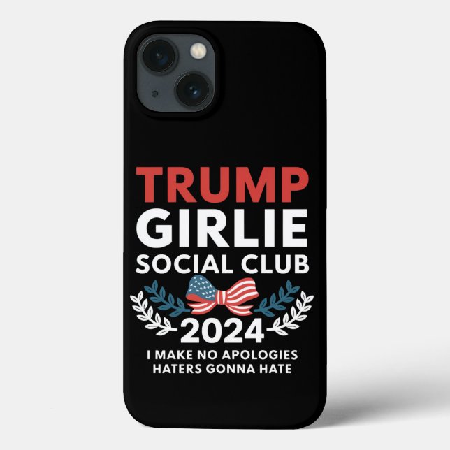 Coques Case-Mate iPhone Trump Girlie Coquette Social Club Bow Election (Verso)