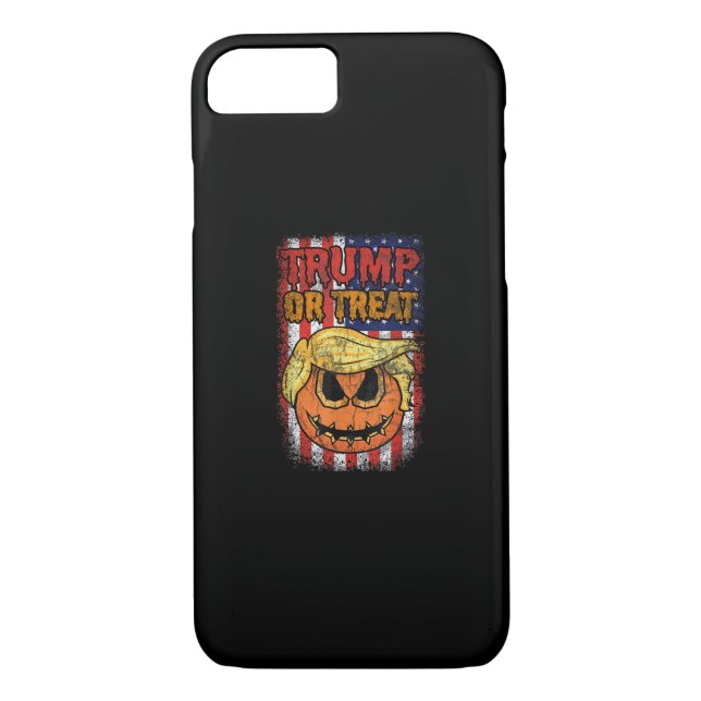 Coques Case-Mate iPhone Trumpkin Ou Traiter Drôle Halloween Trumpkin (Dos)