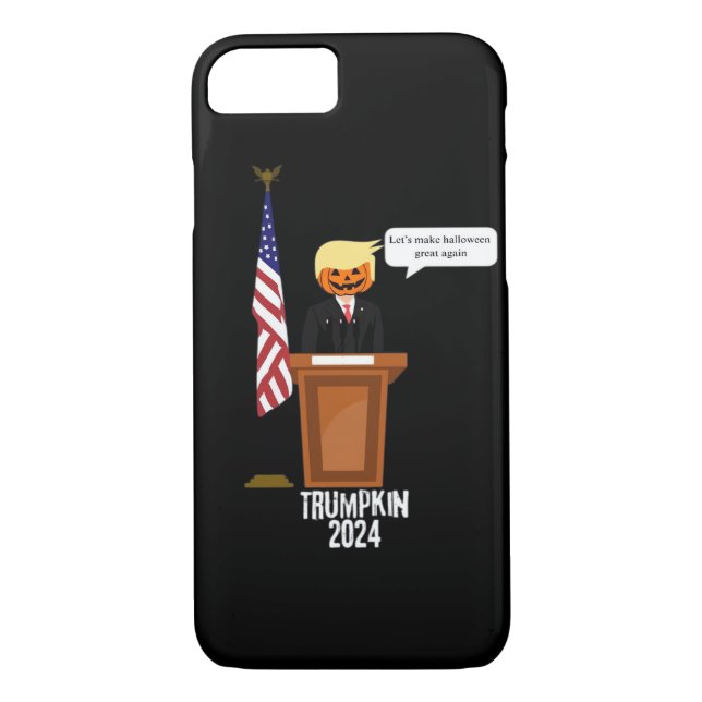 Coques Case-Mate iPhone Trumpkin Rendons Halloween grand à nouveau classiq (Dos)