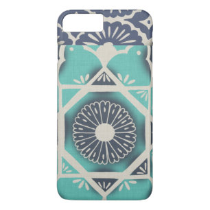Coque Case-Mate Pour iPhone Tuile bleue II de batik