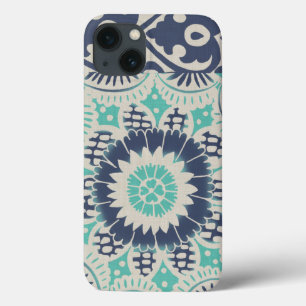 Etui iPhone 13 Tuile bleue III de batik