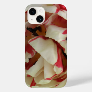 Coque Pour iPhone 14 Tulipe rose et blanche