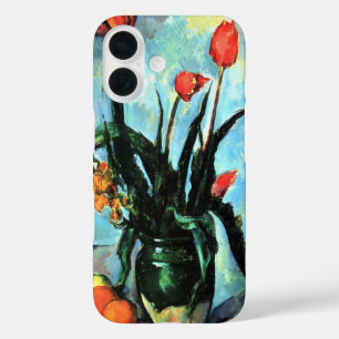 Coques iPhone 16 Tulipes dans un Vase par Paul Cezanne, Art Vintage
