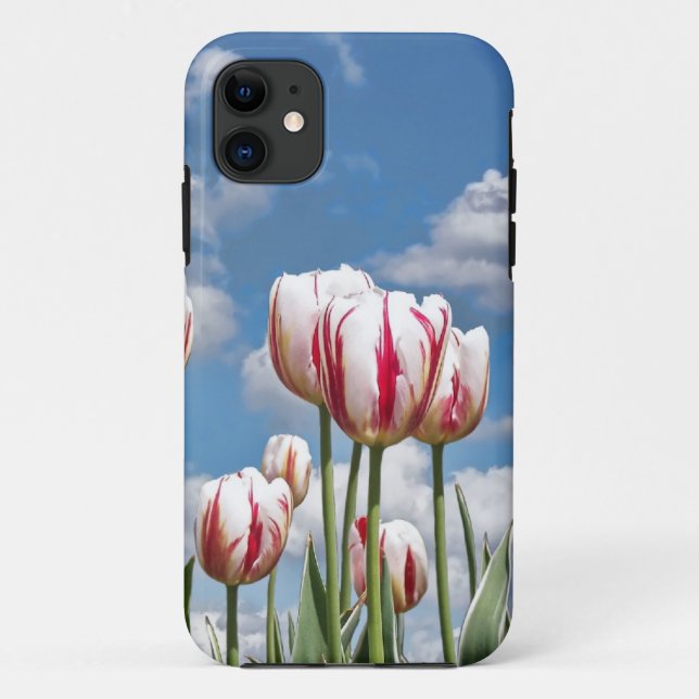 Coques Case-Mate iPhone Tulipes de printemps (Dos)