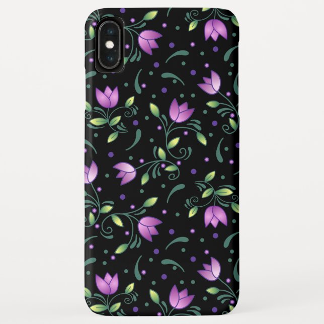 Coques Case-Mate iPhone Tulipes pourpres (Dos)