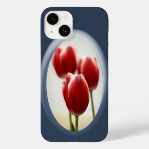 Coque Pour iPhone 14 Tulipes rouges