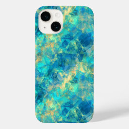 Coques Pour iPhone Turquise Crumpled Texture