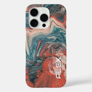 Coques iPhone 16 Pro Turquoise, Brûlé Orange & Crème Brûlé