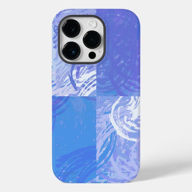 Coques Case-Mate iPhone Turquoise et violet Abstrait (Verso)