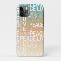Turquoise Peach Gold White Peace Love        