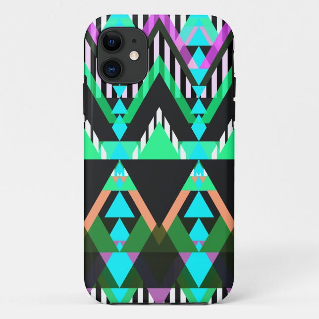 Coques Case-Mate iPhone Turquoise Pop Aztec (Dos)