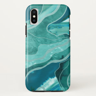 Case-Mate iPhone Case Turquoise Turquoise molle Marbre Agate Glam #1 #dé