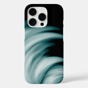 Coques iPhone 16 Pro Turquoises traits blancs