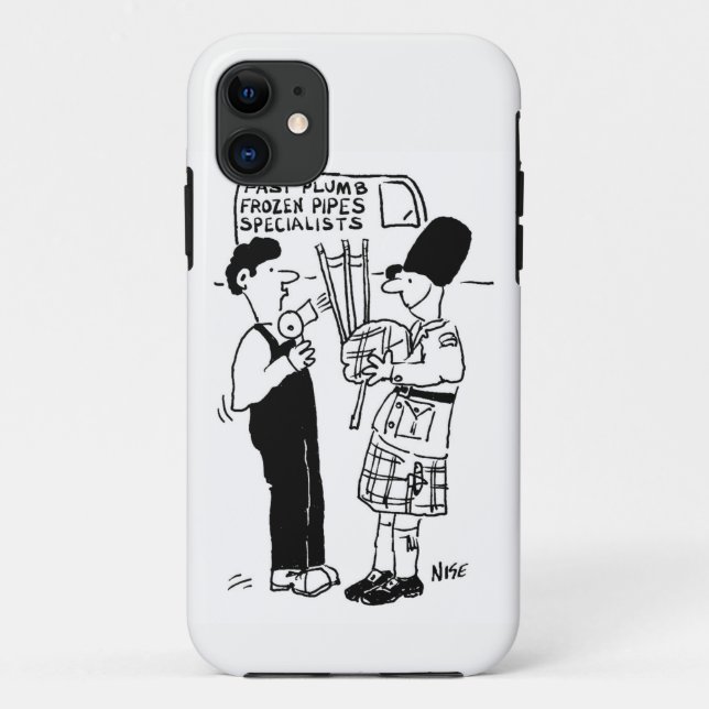 Coques Case-Mate iPhone Tuyaux congelés - Le plombier aide l'homme avec le (Dos)