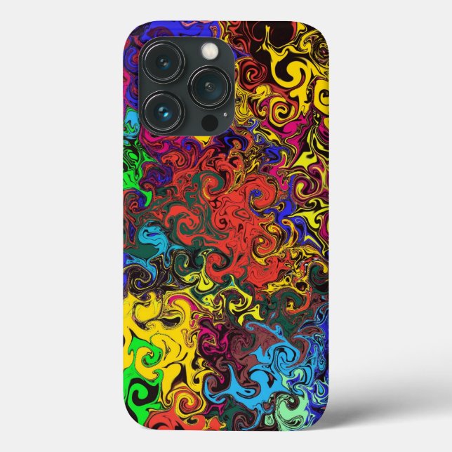 Coques Case-Mate iPhone Twirlers colorés Abstraits / (Verso)