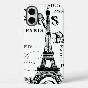 Coques iPhone 16 Plus Typographie Calligraphie Paris France Tour Eiffel