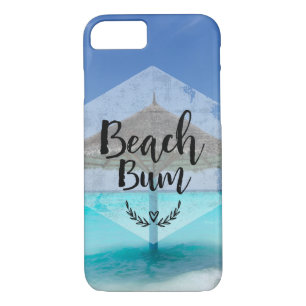 Case-Mate iPhone Case Typographie de cloche de plage - Parapluie sur la 
