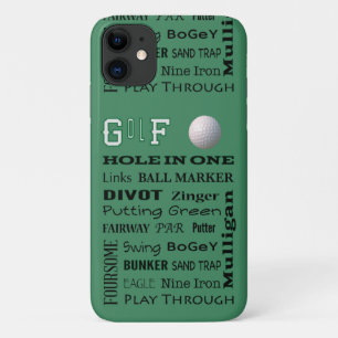 Case-Mate iPhone Case Typographie du GOLF