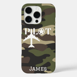 Coques iPhone 16 Pro Typographie du pilote et minimaliste de l'avion Pe