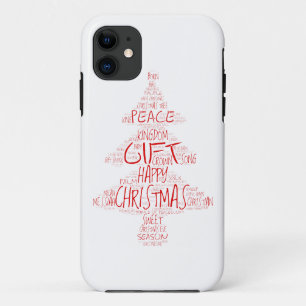 Case-Mate iPhone Case Typographie simple Arbre de Noël