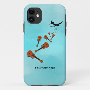 Coque iPhone 11 Ukuleles qui descendent de et d'avion