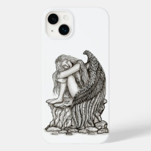 Coque Pour iPhone 14 Plus Un ange endormi sur la pierre