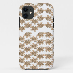 Case-Mate iPhone Case un arrière - plan blanc avec des fleurs marron
