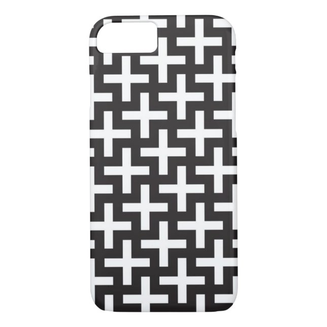 Coques Case-Mate iPhone Un b&w modèle fait avec "plus" le signe (Dos)