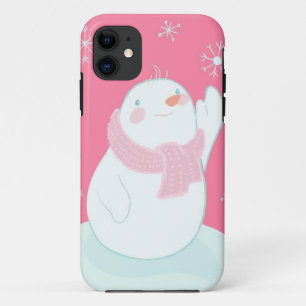 Etui iPhone Case-Mate Un bonhomme de neige atteignant pour un flocon de