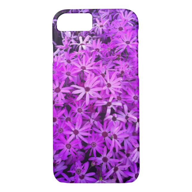 Coques Case-Mate iPhone Un champ de marguerites violettes et roses (Dos)