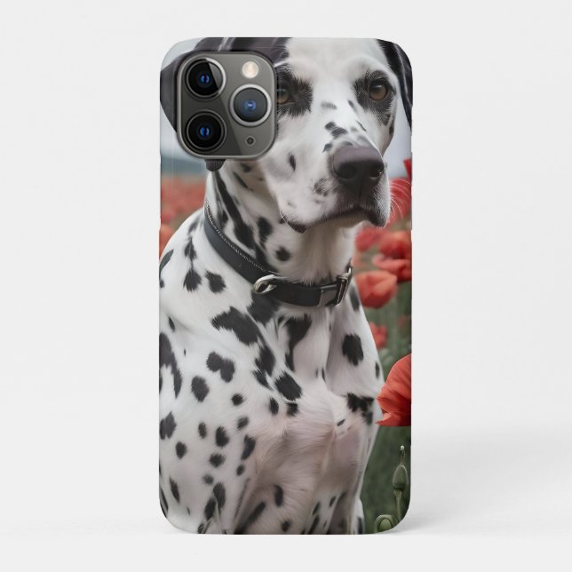 Coques Case-Mate iPhone Un Chien De Dalmation Très Beau Dans Le Champ De P (Dos)
