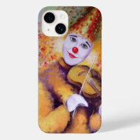 Un clown doux jouant du violon