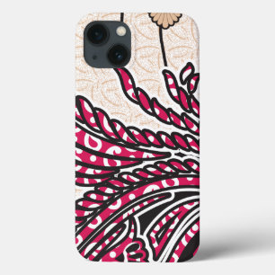 Case-Mate iPhone Case Un design cachemire décoratif avec rouge vif et ép