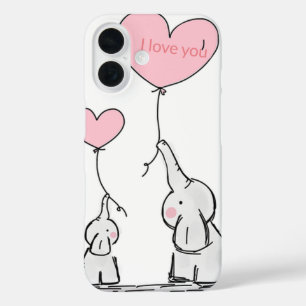 Coques iPhone 16 Un éléphant doux et tendance