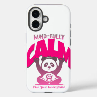 Coques iPhone 16 Un esprit calme, plein coeur, comme un panda paisi