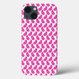 Case-Mate iPhone Case un fond rose et blanc avec un motif